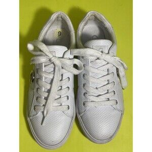 GBG Los Angeles Sneakers White Leather / Holograph Size 9